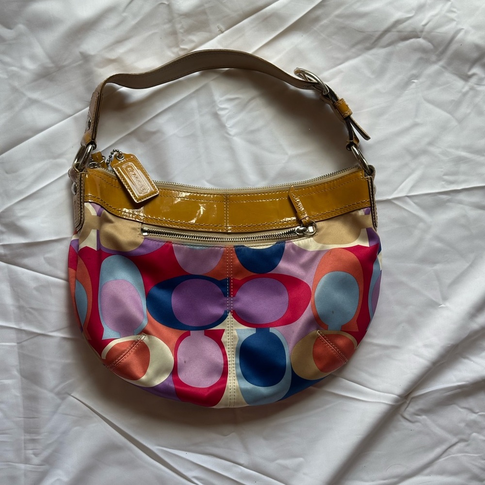 Vintage Coach Multicolor Shoulder Bag - Picture 4 of 11
